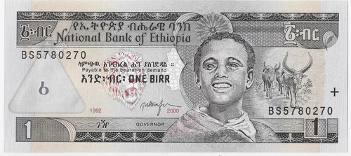 Ethiopia birr - ethiopia, (1992/2000)