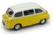 FIAT 600D MULTIPLA 196O NUOVO COLORE: BIANCO-GIALLO  BRUMM R333-10