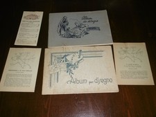 ALBUM DA DISEGNO CON 27 CARTOLINE D'EPOCA SU NOVARA E PROVINCIA E OPUSCOLI