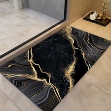 Tappeto astratto design marmo, tappetino bagno lusso, elegante bagno, tappeto bagno