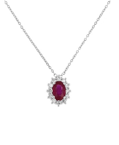 Collana oro bianco con - collana,