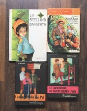 Stock 4 Libri per Ragazzi Salgari Anderson Twain Molnar SANDOKAN - MARZOCCO 