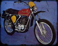 Insegna metallo Ducati 125