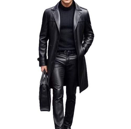 Cappotto trench uomo nero - , 100%