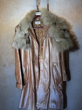 giacca lunga in vera pelle