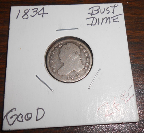 1834 busto dime buono - busto,