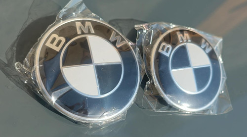 Bmw noir insigne logo - 2x,