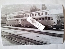 Fotografia Deposito Locomotive di Lecco Coppia di Automotrici FS ALn 556 