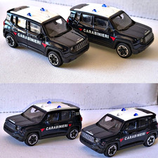 Matchbox/Majorette Jeep Renegade Carabinieri Polizia Diecast Auto Giocattolo (Confezione da 2)