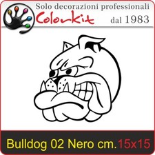 Adesivo Cane Bulldog 02 Nero