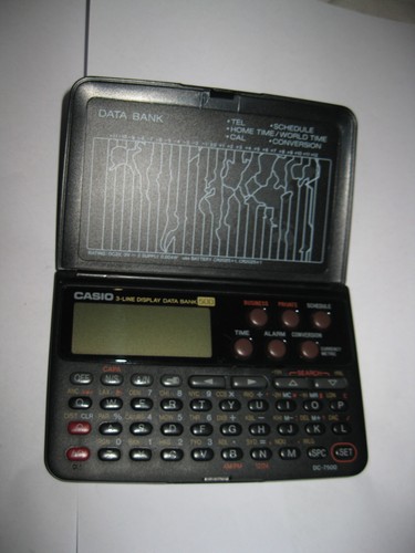 Casio data bank - data,