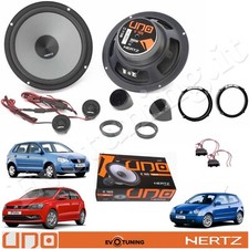 Kit 4 Casse Altoparlanti Hertz K165 Anteriori +Adattatori VW Polo 9N/6R/6C/6N