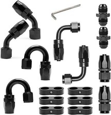 Adattatore raccordo terminale tubo carburante girevole AN6 morsetto separatore linea olio/carburante/gas