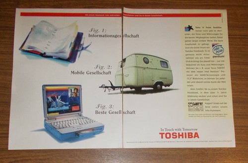 Rara pubblicità toshiba tecra - rara,