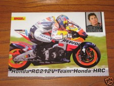 CARTOLINA POSTCARD NICKY HAYDEN HONDA HRC