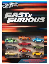 HOT WHEELS Fast & Furious - Set di 10 auto - Silver Series JCT92