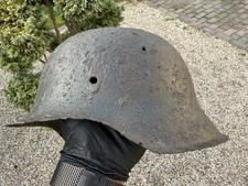 Elmetto tedesco M42 originale WW2 dalla tasca della Curlandia #214
