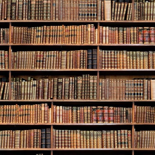 Tessuto libreria vintage - libreria,