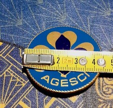spilla pin Agesci boy-scouts  in ottone smaltata, anni ottanta - misura mm. 45