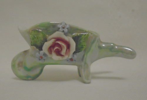 Green lusterware vintage - green,