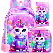 3PCS Zaino per Gatti Ragazze