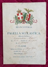 Pagella Scolastica REGNO