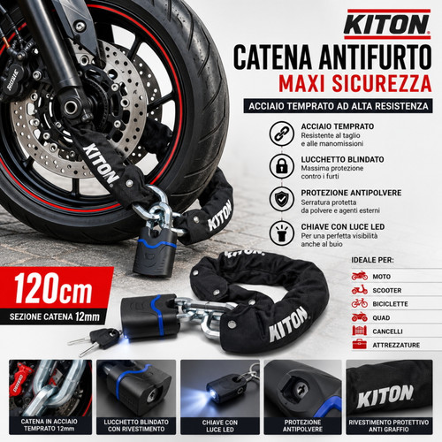 Catena antifurto lucchetto - antifurto,