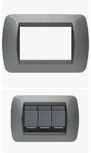 Placca bticino living acciaio - placca,