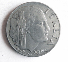 1942 ITALY 20 CENTESIMI -
