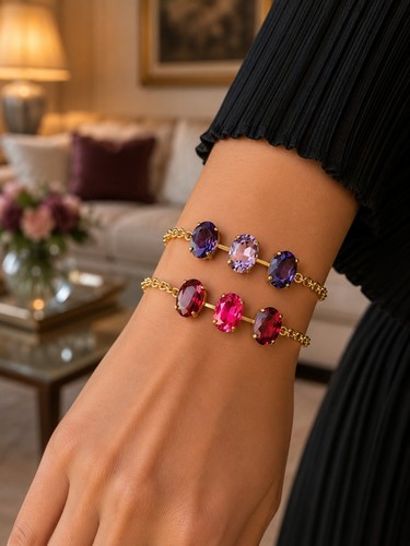 Bracciale catena dorata con
