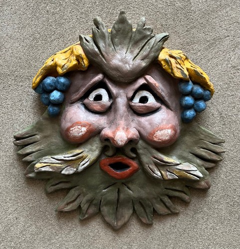 Maschera terracotta pezzo - maschera,