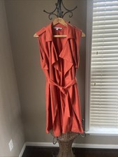 ZARA BRICK ORANGE WOOL GILET