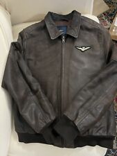 GIUBBOTTO AERONAUTICA MILITARE PILOTA IN PELLE NAPPA TAGLIA 56