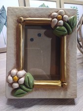 Portafoto cornice Thun Country fiori 18×13 cm ottimo stato fuori produzione 