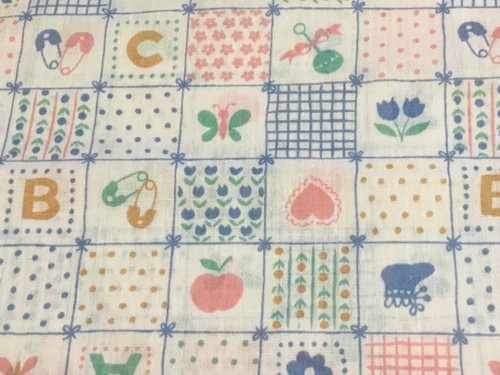Vintage baby tessuto abc - 1,