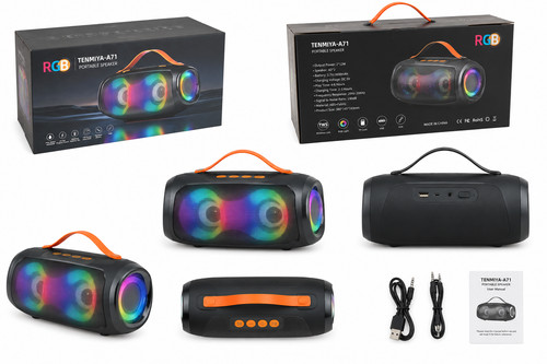 Cassa bluetooth portatile - portatile, rgb