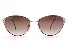 occhiali da sole Valentino vintage donna modello V 398 colore oro/nero tartar.