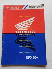 Honda SFX 50 VARIANTI manuale officina ITALIANO originale