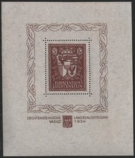 LIECHTENSTEIN - 1934 foglietto