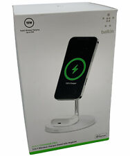 BELKIN 2-IN-1 QI MAGSAFE SUPPORTO CARICATORE TELEFONO DOCK PER APPLE IPHONE & AIRPODS WH