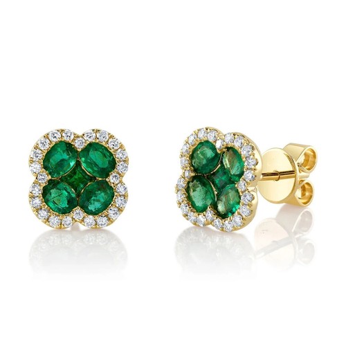 14k oro giallo smeraldo - oro,