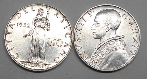 Vaticano pio xii lire 1952 - pio,