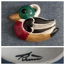 Formella Thun Ceramica Vintage Anatra