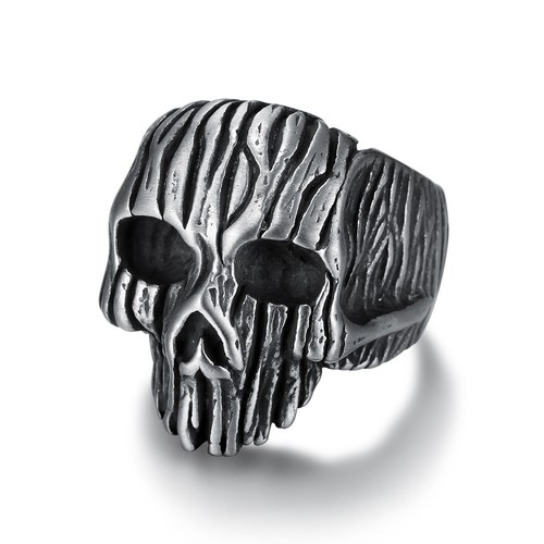 Anello uomo acciaio inox retro - anello,