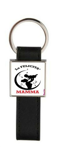 Portachiave pelle metallo - pelle,