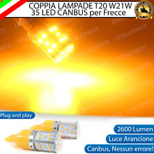 COPPIA LAMPADE T20 W21W CANBUS 3.0 35 LED ARANCIONI ARANCIONE PER FRECCE