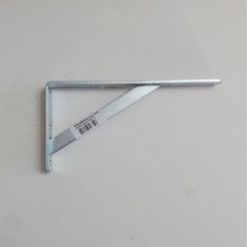 Reggimensola staffa zincata pesante 20cm con saetta di rinforzo