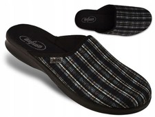 Pantofole nere da uomo taglia