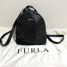 FURLA Mini zaino in pelle nero