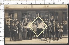 WW1 BUCHS SVIZZERA 1918_TRENO CROCE ROSSA ITALIANA RIENTRO PRIGIONIERI MILITARI